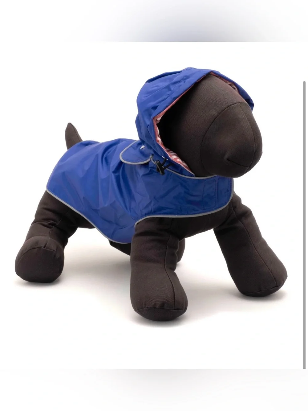 NWT THE WORTHY DOG Blue/Sailboat Seattle Slicker Dog Pet Raincoat, Medium